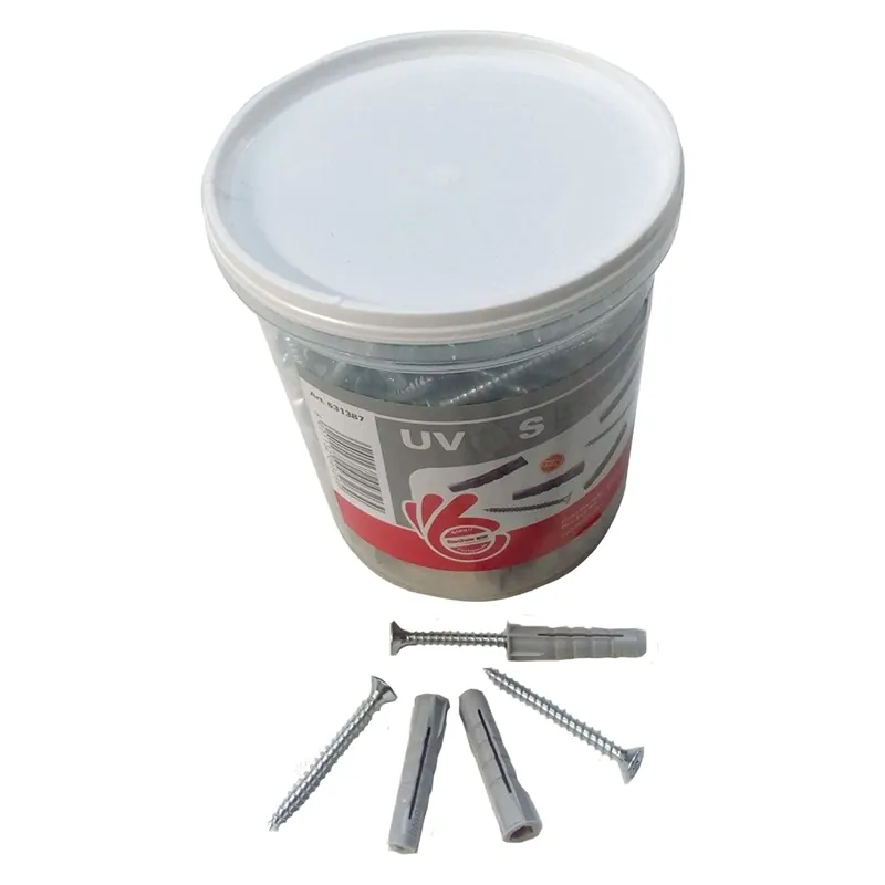 Voordeelprijs TASSELLO NYLON CON VITE ‘UV‘ Ø 6 x 30 + vite 4,5 x 40mm (250 pz)