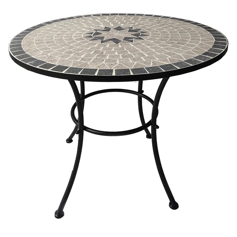 Exclusieve Aanbieding TAVOLO DECORO MOSAICO ‘AURORA‘ Ø cm 80 x h.70