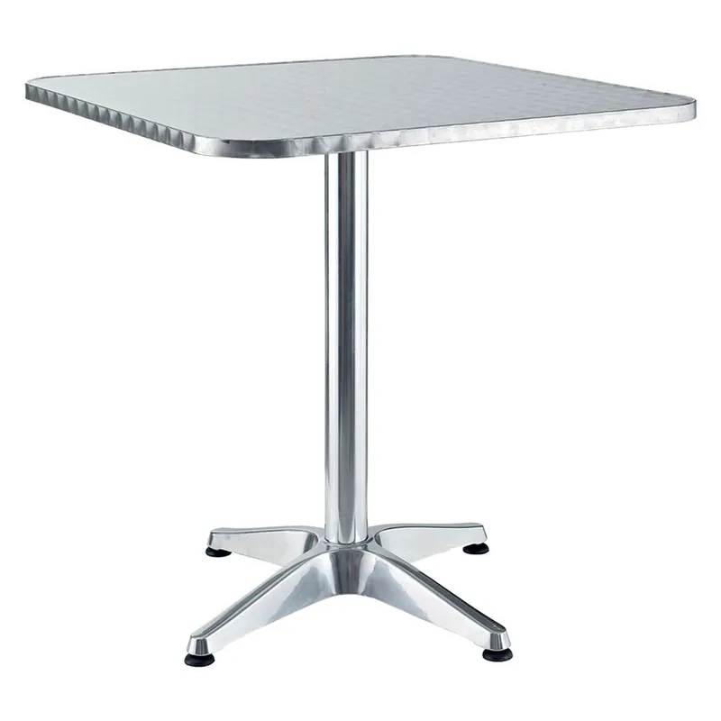 Rechtstreeks Van De Fabrikant TAVOLO IN ALLUMINIO QUADRO cm 60 x 60 x h 70