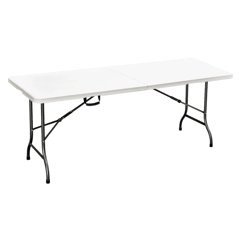 Laatste Kans TAVOLO PIC NIC PIEGHEVOLE ‘PARTY‘ cm 152 x 74,5 x h. 72 - colore bianco. Modello cm 152 x 74,5 x h. 72 - colore bianco