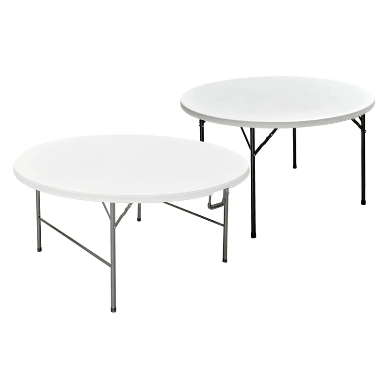 TAVOLO TONDO PIEGHEVOLE ‘PARTY‘ Ø cm 180 x h. 74 - colore bianco. Modello Ø cm 180 x h. 74 - colore bianco Koop Online