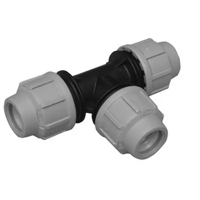 Uitverkoop TEE A 90° DIANFLEX RACCORDO PER POLIETILENE. Misura Diam. 16 Blu