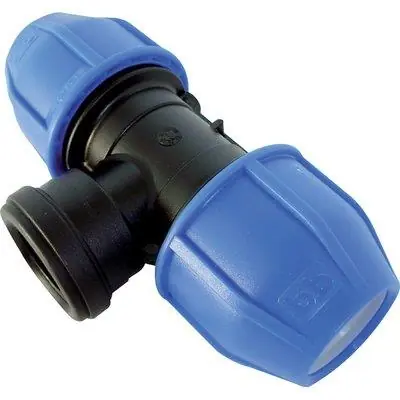 Gecertificeerd TEE A COMPRESSIONE FILETTO FEMMINA PN16. Modello MM 40X1"F