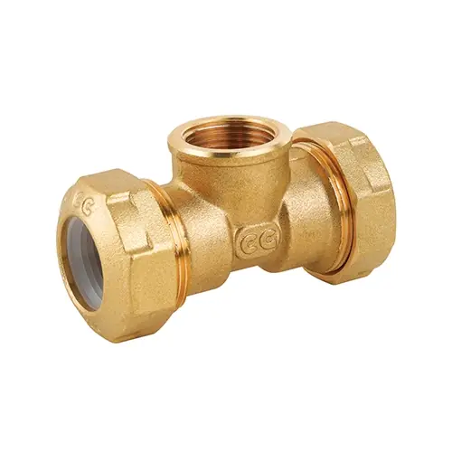Hoge Kwaliteit TEE CON DERIVAZIONE FEMMINA. Misura 25 x 3/4 x 25