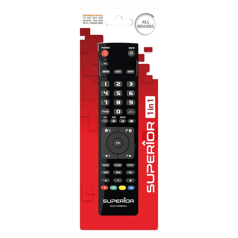 Speciale Aanbieding TELECOMANDO COMPATIBILE PER TV ‘SLIM‘ "1 in 1" controllo 1 dispositivo. Modello "1 in 1" controllo 1 dispositivo