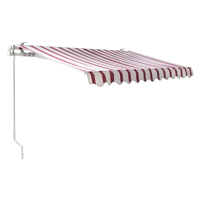 Flitsaanbieding TENDA DA SOLE AVVOLGIBILE cm.400 x H.300 - bordeaux/bianco. Modello cm.400 x H.300 - bordeaux/bianco