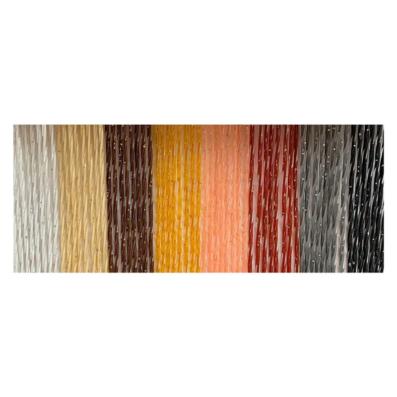 TENDA ELICOIDALE ‘ACQUARIO‘ cm. 100 x 220 - marrone/glitter oro. Modello cm. 100 x 220 - marrone/glitter oro Finale Uitverkoop