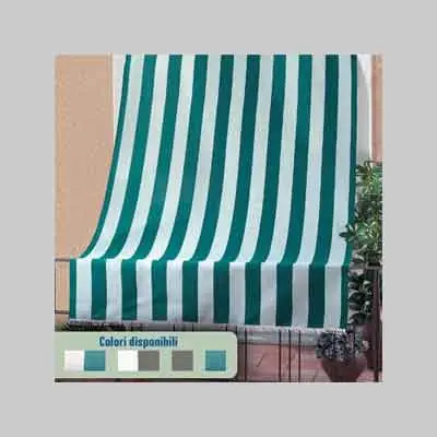 Fabrieksprijs TENDE DA SOLE ‘RIO‘. Modello cm.140 x H.300 - bianco/verde
