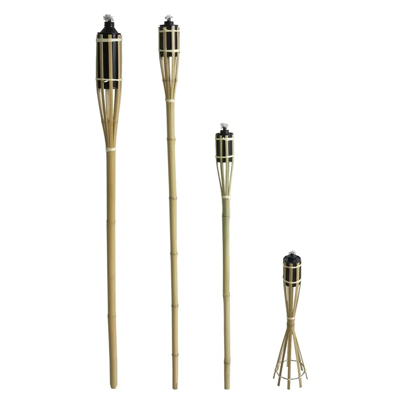 Laatste Versie TORCIA IN BAMBU‘ h. cm 120 - serbatoio lt 0,2. Modello h. cm 120 - serbatoio lt 0,2