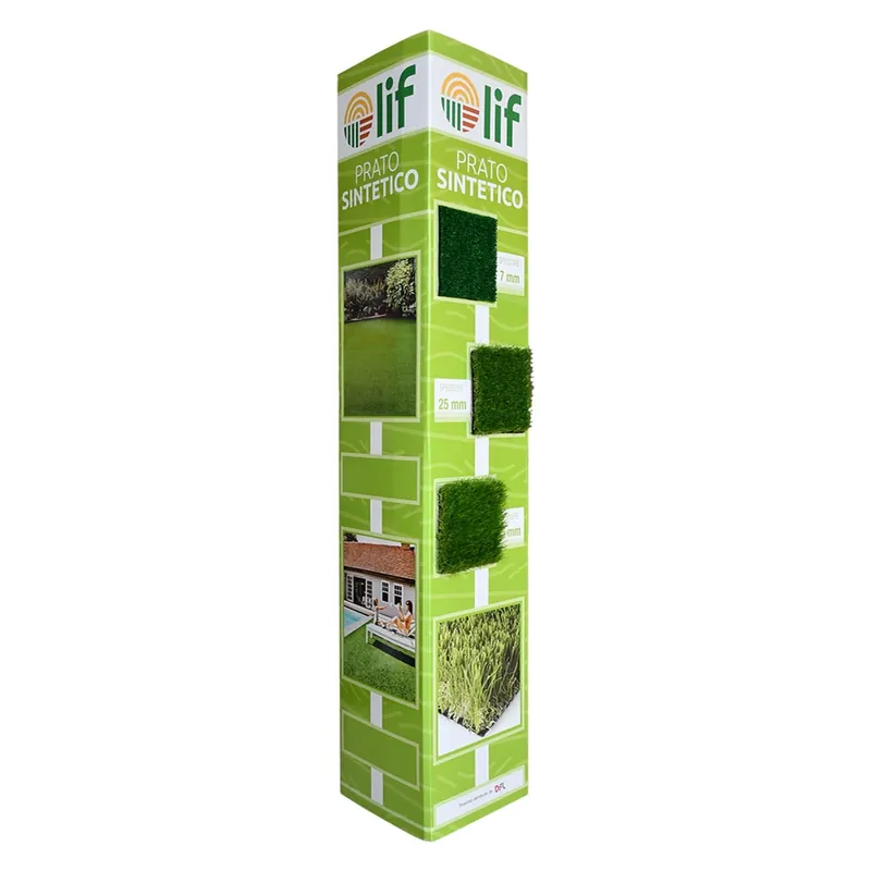 TOTEM PRATO SINTETICO ‘LIF‘ cm. 39 + 39 + 39 x h.185 Veilige Betaling