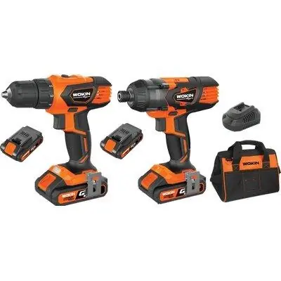 Nieuw TRAPANO + AVVIT IMPULSI BATT GP20V 628002 WOKIN