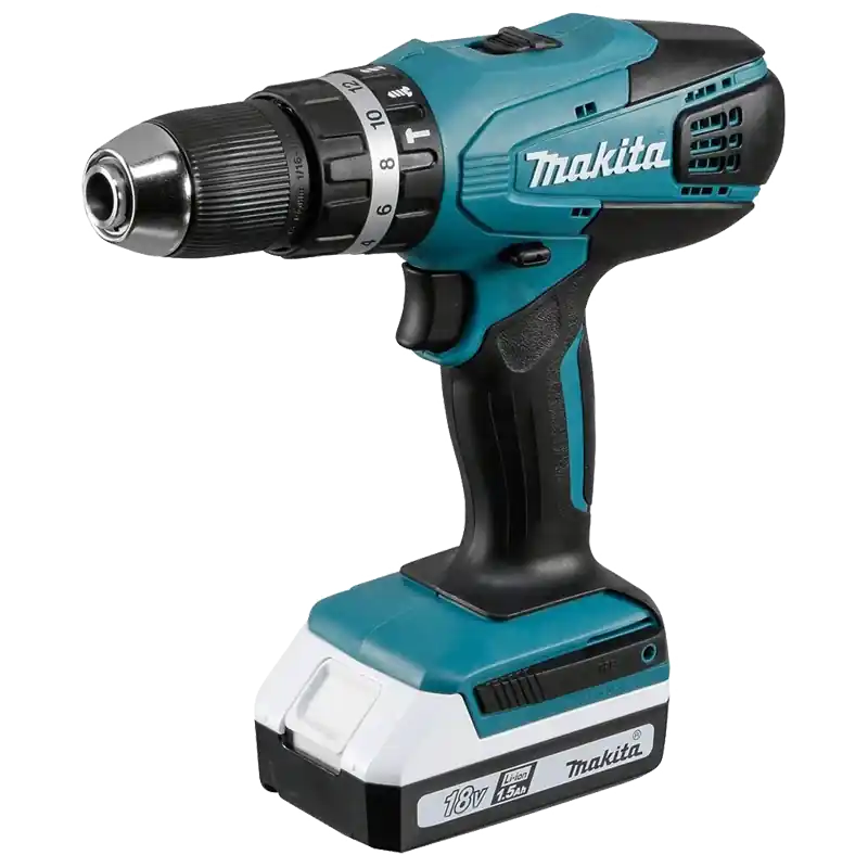 TRAPANO/AVVITATORE CON PERCUSSIONE A BATTERIA ‘HP457DWE‘ MAKITA Op = Op