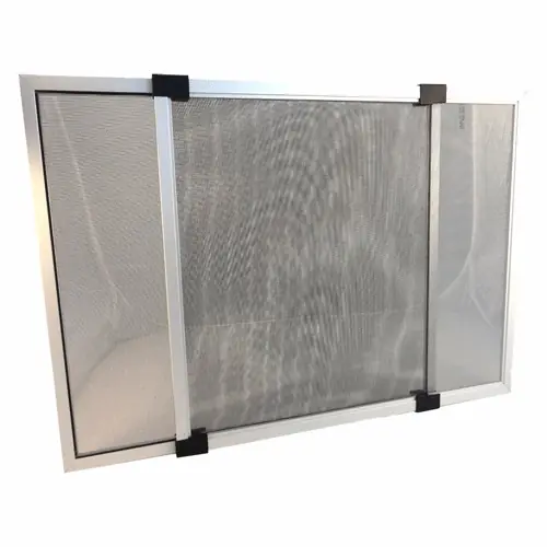 ZANZARIERA ESTENSIBILE. Misura 70x50, Colore Argento Finale Uitverkoop