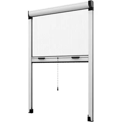 ZANZARIERA KIT FINESTRA EFFE. Modello BIANCO RAL 9010 FIBRA VETRO/PVC CM 80 H.CM 170 Actieprijs