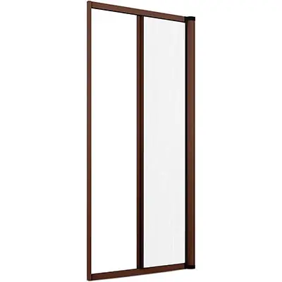 ZANZARIERA KIT PORTA EFFE. Modello MARRONE RAL 8017 FIBRA VETRO/PVC CM 150 H.CM 250 Must-Have