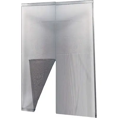 ZANZARIERA PORTA A STRAPPO EFFE. Modello POLIESTERE NERO CM 150 H.CM 250 Uitverkoop
