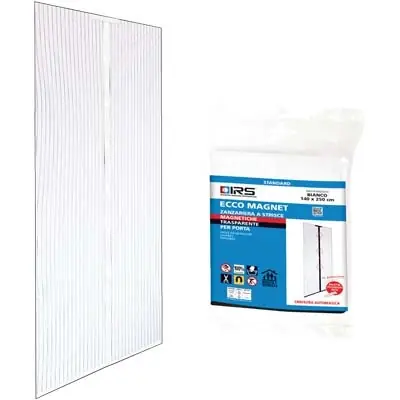 ZANZARIERA PORTA ECCO MAGNET IRS. Modello POLIESTERE BIANCO PANNELLI 2 CM 140 H.CM 240 Betaalbaar