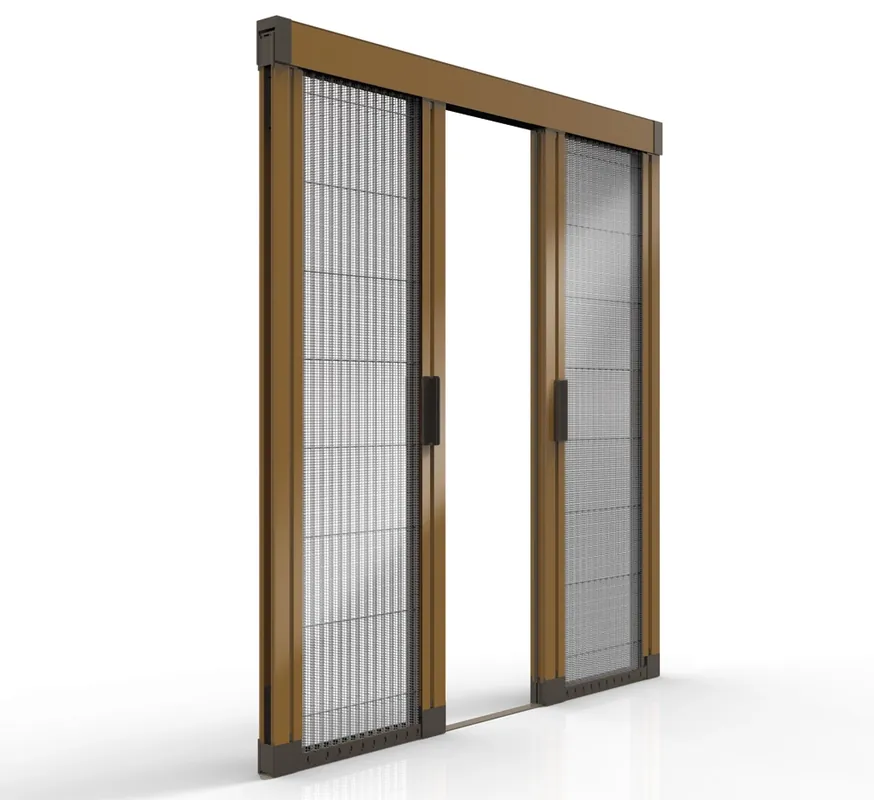 Zanzariera Plisse Genius (senza guida inferiore). Versione Anta doppia o treno Speciale Aanbieding