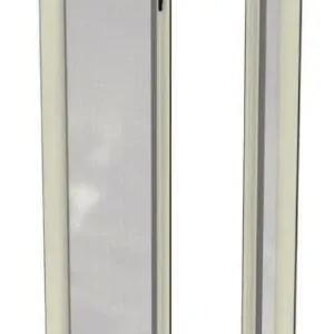 Zanzariera laterale a molla con bottoncini antivento Cassonetto 50mm. Versione Anta doppia, Rete Standard Nieuw