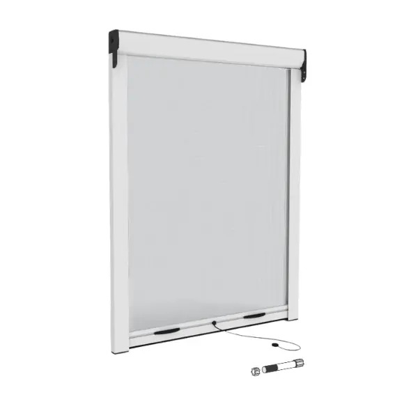 Zanzariera verticale a molla Z40 in kit da taglio Premium