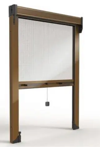 Zanzariera verticale a molla genius modello Teknica Cassonetto 31mm Veilige Betaling