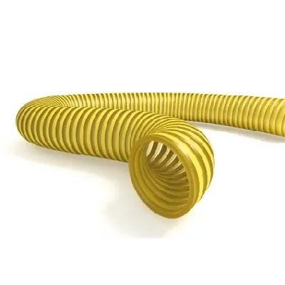 TUBO SPIRALATO ALIMENTARE GIALLO. Misura Diam. 20 Populair