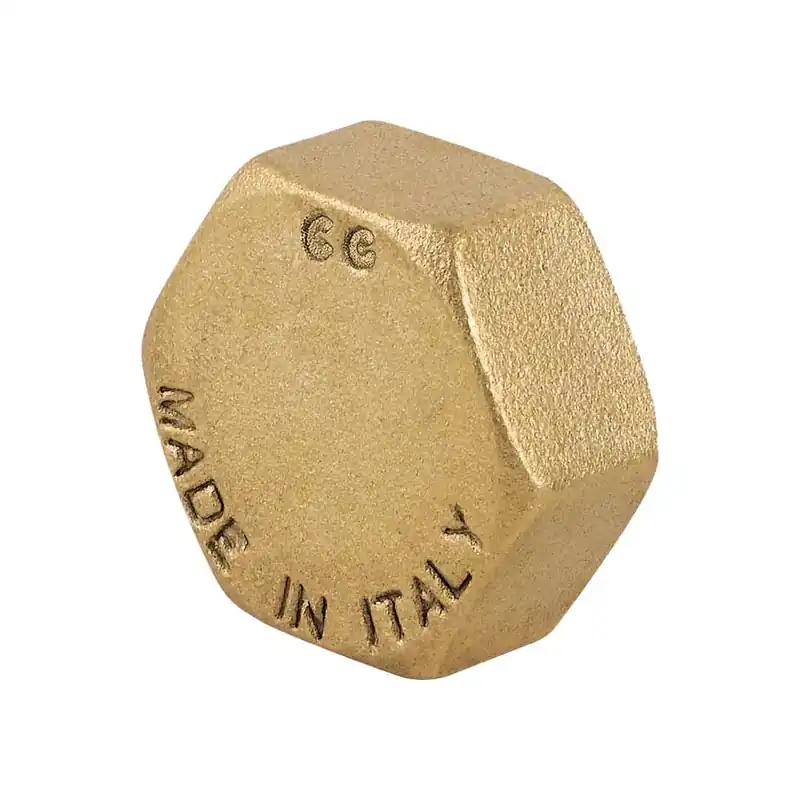 Aanbieding Tappo Femmina Esagonale in Ottone Giallo 11/4