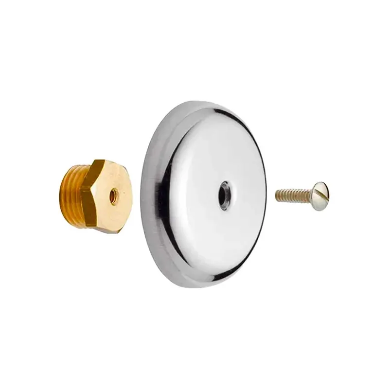 Direct Beschikbaar Tappo Maschio Ottone Rosone Inox 1/2 Cromo per Impianti Idraulici