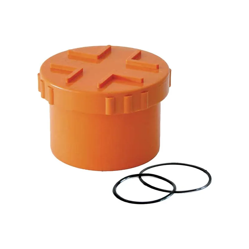 Betaalbaar Tappo a Vite con Guarnizione PVC Arancio Ø140 mm