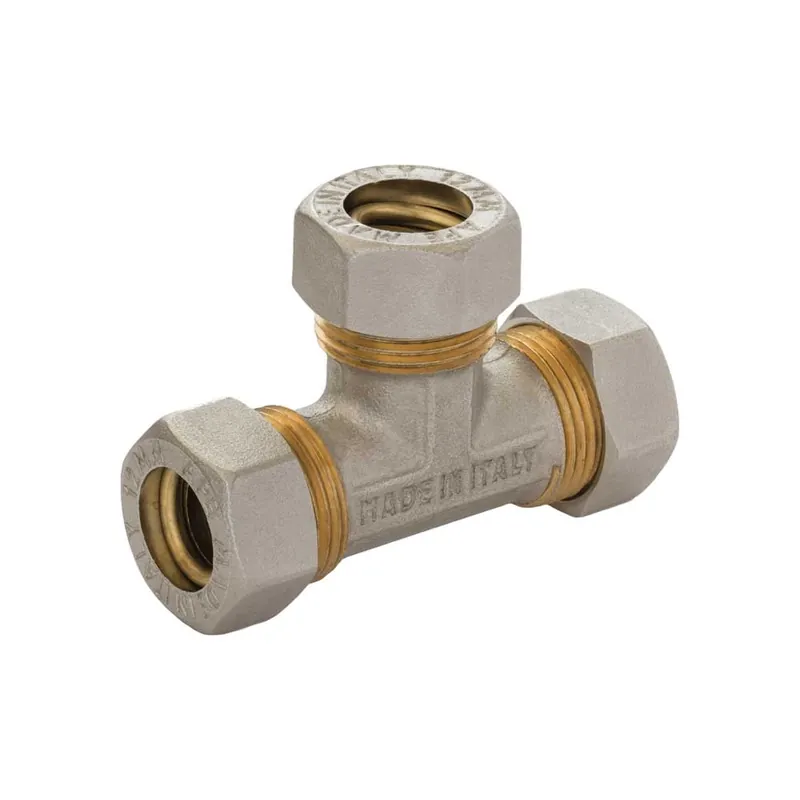 APE Tee a Compressione O-Ring per Tubo Rame Ø18x18x18 mm Betaalbaar