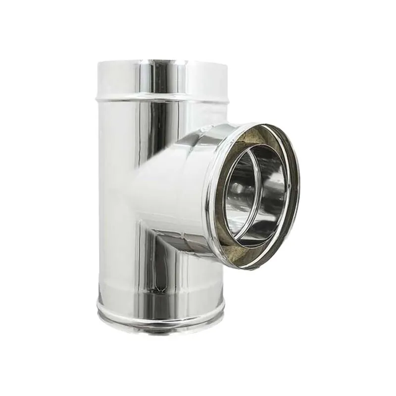 Bestel Nu Tee Inox F/F/M 90° Doppia Parete Ø100/150 x H.290 mm