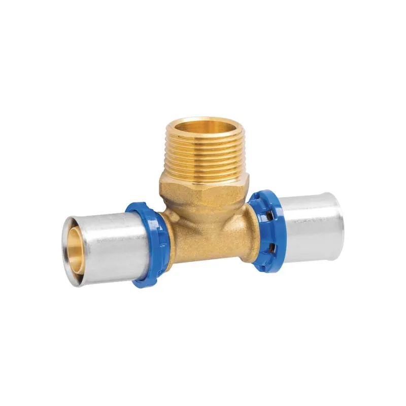 Koop Online APE Tee Maschio a Pressare per Tubo Multistrato Ø26 (3,0) x 3/4