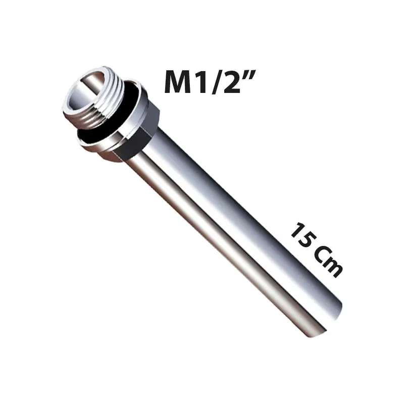 Dagaanbieding Tubetto Rame per Radiatori Cromo Ø14 M1/2 15cm