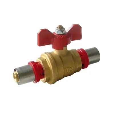 Aanbieding VALVOLA A SFERA CON LEVA A FARFALLA PER MULTISTRATO. Misura Diam. 25