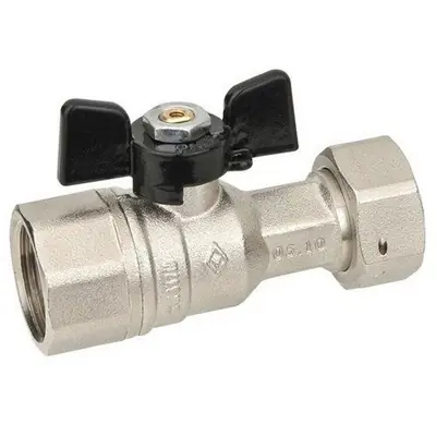 Hete Deal VALVOLA A SFERA DIRITTA A PASSAGGIO TOTALE FF DADO MOBILE. Misura 1/2"x3/4" DN 15 PN 40