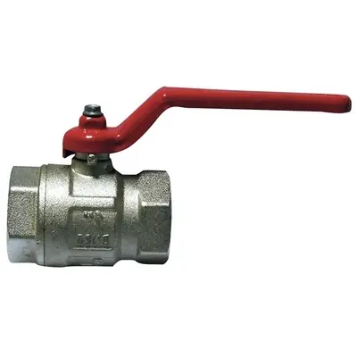 VALVOLA A SFERA FF C/LEVA ROSSA. Misura 2" (DN 50) 25 bar/362.5 psi Alleen Vandaag