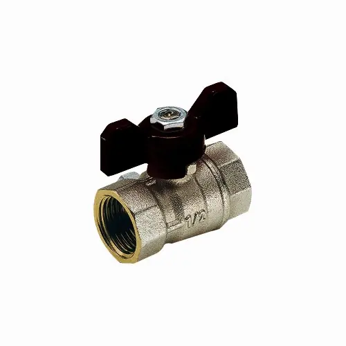 Aanbieding VALVOLA A SFERA FF MISTRAL A PASSAGGIO STANDARD CON FARFALLA. Misura 1"1/4 DN 30 PN 25