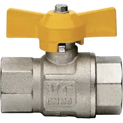 Direct Verzonden VALVOLA A SFERA GAS FF CON FARFALLA MOD. LONDON. Misura 3/4" DN 20