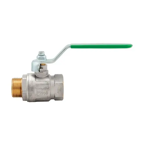 VALVOLA A SFERA IDEAL DVGW MF CON LEVA PIATTA PASSAGGIO TOTALE. Misura 1/2" (DN 15) 50 bar / 725 psi Hoge Kwaliteit
