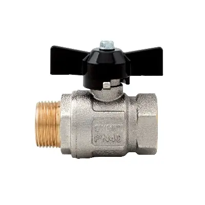 VALVOLA A SFERA MF IDEAL PASSAGGIO TOTALE. Misura 3/8 DN10 50bar/725psi farf.ner Lage Kosten