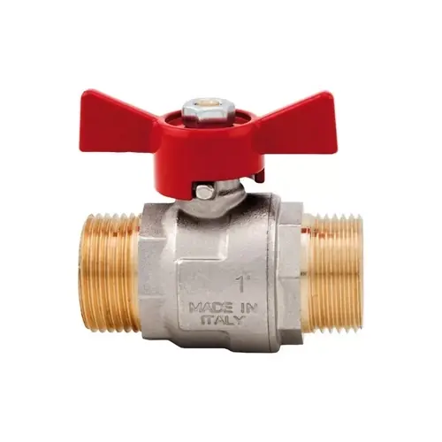 VALVOLA A SFERA PASSAGGIO TOTALE CON FARFALLA MM. Modello 1/2 DN 15 40 bar/580psi Weekendaanbieding