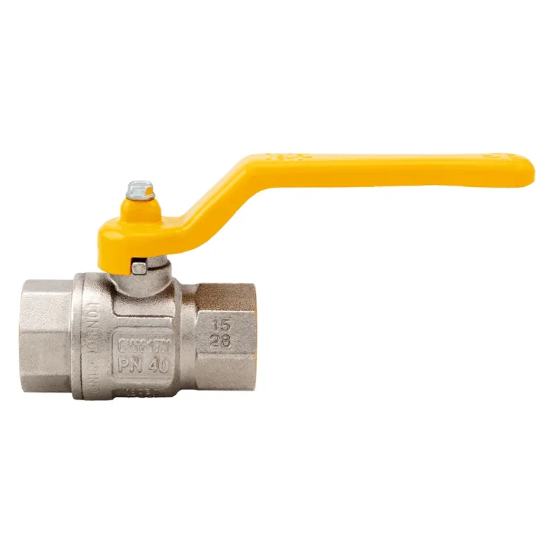 VALVOLA A SFERA PER GAS CON LEVA 1/2" FF. Modello 1/2" FF Betrouwbaar