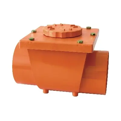 Uitverkoop VALVOLA ANTIRIFLUSSO IN PVC ROSSO. Misura Diam. 100