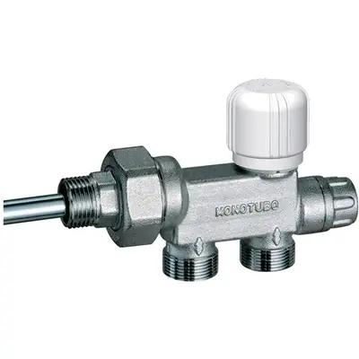 VALVOLA MONOTUBO TERMOSTATIZZABILE CROMATA (FAR). Misura 3/4" x 12 Speciale Aanbieding