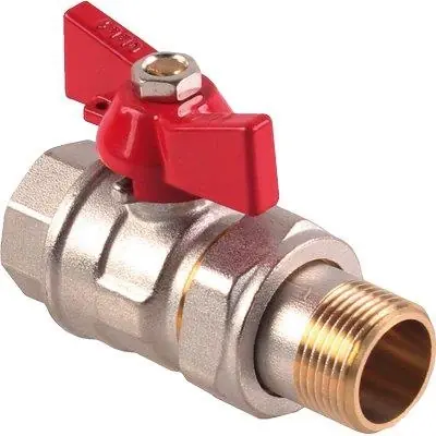 Koop Vandaag VALVOLA SFERA MF FARFALLA+BOCCHETTONE STARS. Modello OTTONE NICHELATO 1/2"MF