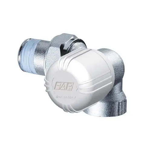 Aanbieding VALVOLA TERMOSTATIZZABILE A SQUADRA SX FERRO. Modello 1/2