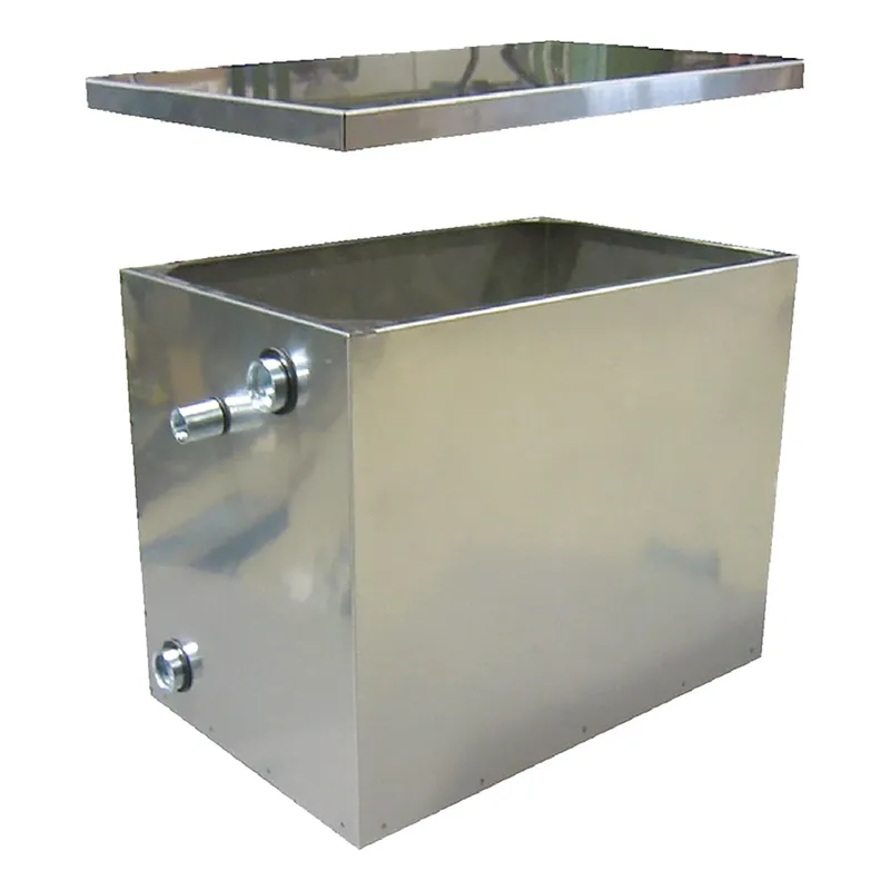 VASO DI ESPANSIONE IN ACCIAIO INOX Lt. 30 - cm. 41 x 26 x h.31 Gereduceerde Prijs
