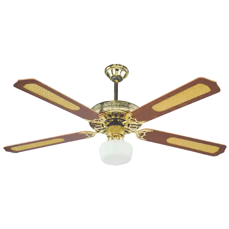 VENTILATORE DA SOFFITTO CON LUCE ‘GOLD‘ Veilige Betaling