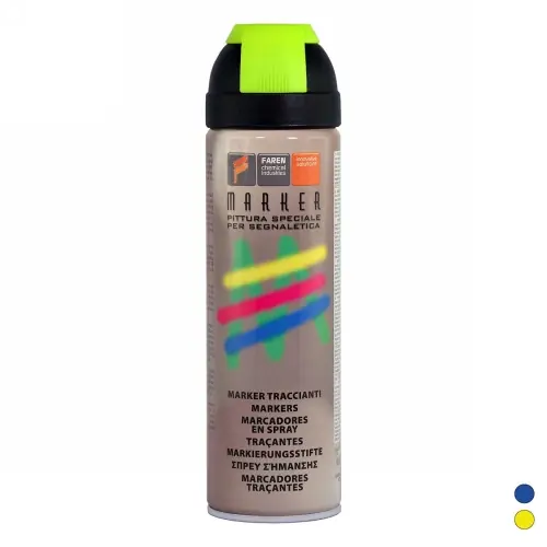 VERNICE SPRAY MARKER TRACCIANTE. Misura Giallo Fluo 400 ml Premium