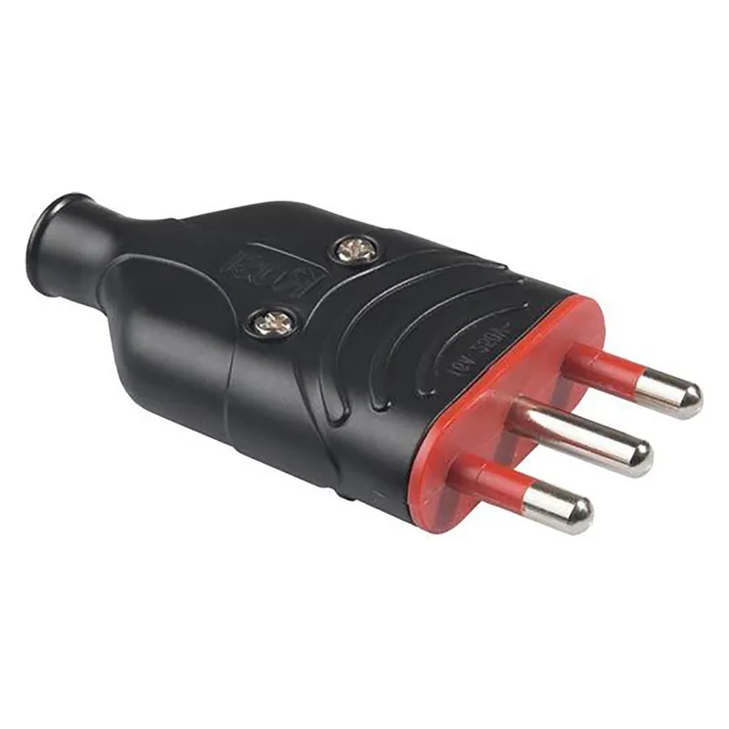 Favoriet SPINA ALTA RESISTENZA ‘ELA PLUG‘ 2P+T 16A - colore nero